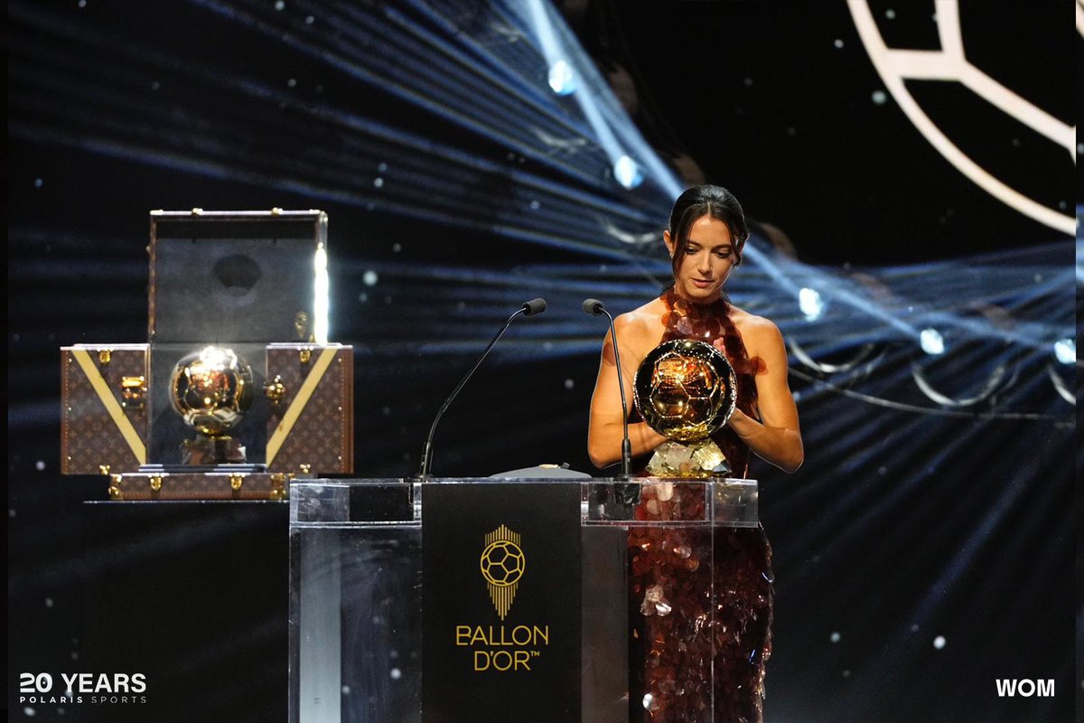 polarissports's tweet image. For the third time in a row, Aitana Bonmatí wins the Women’s Ballon d’Or, setting a new record! 🏆🏆🏆