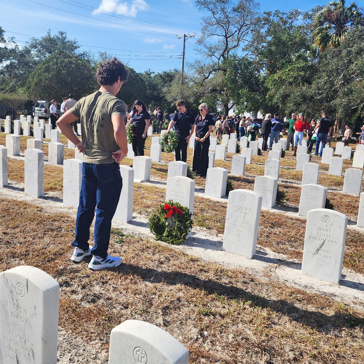 Drew Garcia '26 drove past the cemetery on Kennedy Blvd. many times while growing up, always wondering who was buried there.

Now, his vast research project, American Bios, is telling the incredible stories of the military veterans interred at the American Legion Cemetery - click