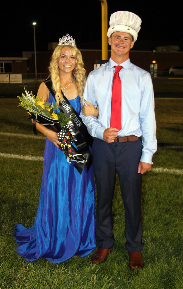 NCPSchoolCorp's tweet image. Congratulations to 👑Emma Patton and Henry Busenbark👑 on being named PHHS Homecoming Queen and King!

#ncpschools #phhswolves #StrengthenthePack
