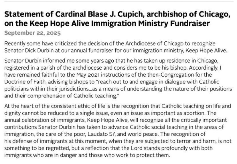 OneMadMomBlog's tweet photo. Shocker. Durbin bishop shopped until he found someone to give him a pass on trans-ing the kids, killing children and having men undress in front of women. He found that bishop in ++Cupich. https://t.co/brOdJvSv6r