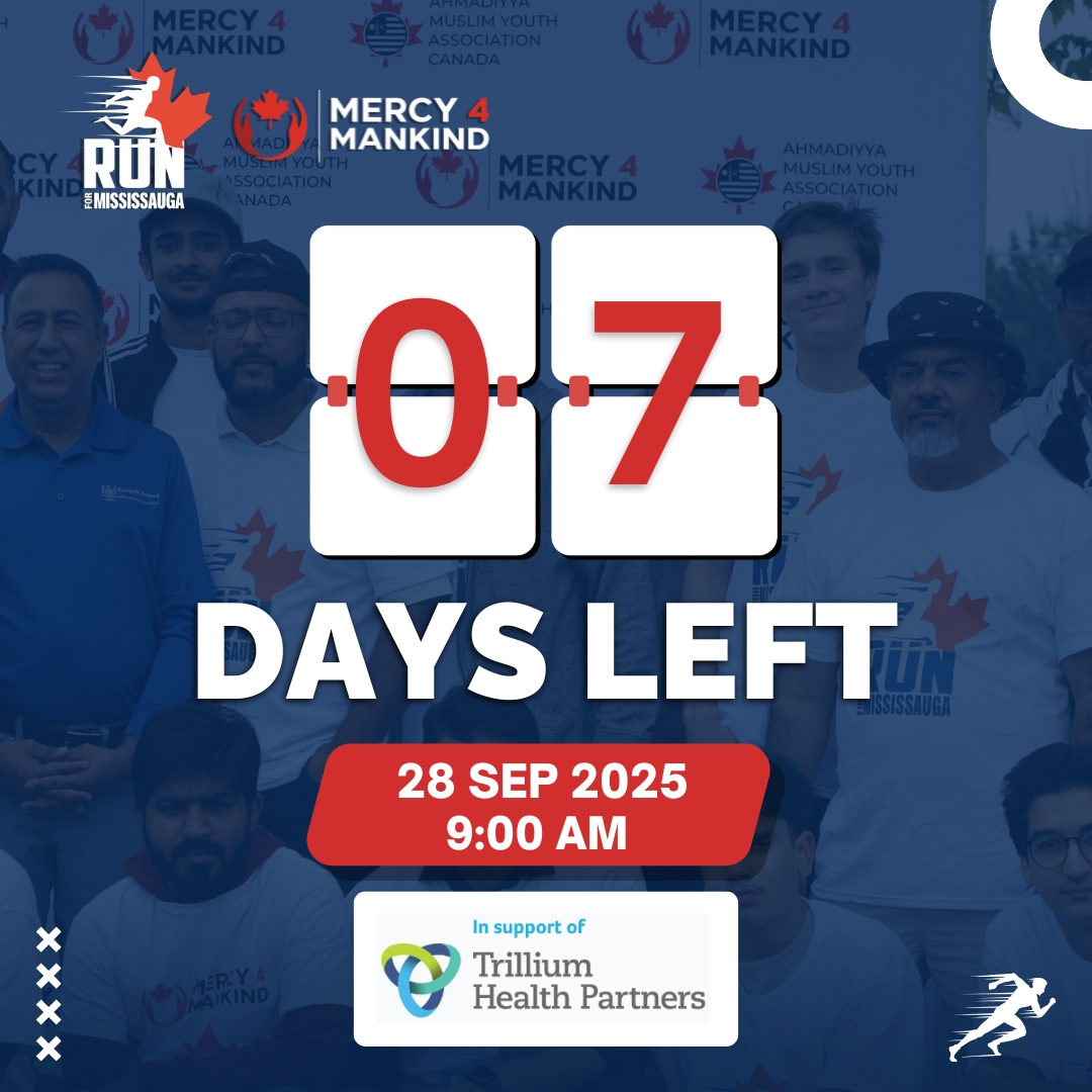 Run4Sauga's tweet photo. 7 DAYS TO GO, MISSISSAUGA! ⏳👟

Run with purpose on Sept 28 @ 9 AM at Mississauga Valley Park!

We’re lacing up in support of Trillium Health Partners 💙
 Walk. Jog. Run. Every step counts!

🎟️ Register now: https://t.co/MS740H1v1W

#RunForMississauga #Mercy4Mankind https://t.co/e5ay33D935