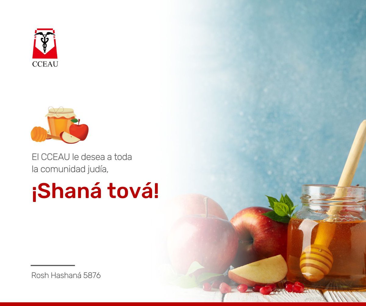 🍯🍎 ¡Shaná tová! - Rosh Hashaná 5876

El CCEAU saluda a la comunidad judía 🔯