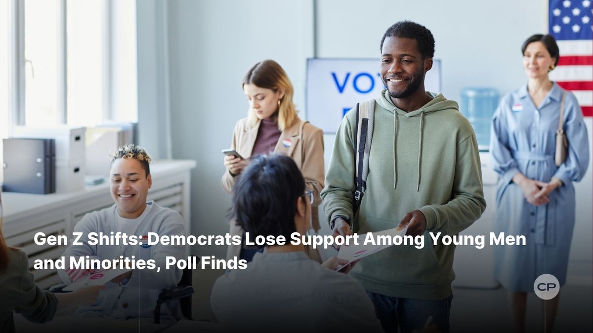 ChristianPost's tweet photo. New poll shows Democrats losing Gen Z men and minorities—with declining voter registration and rising GOP popularity. Will parties adapt to earn the next generation’s trust?
#GenZPolitics #YouthVote #PartyShift #MinorityVoters #Election2025
🔗 https://t.co/lpo1gw53JI https://t.co/noOoOFDvvT