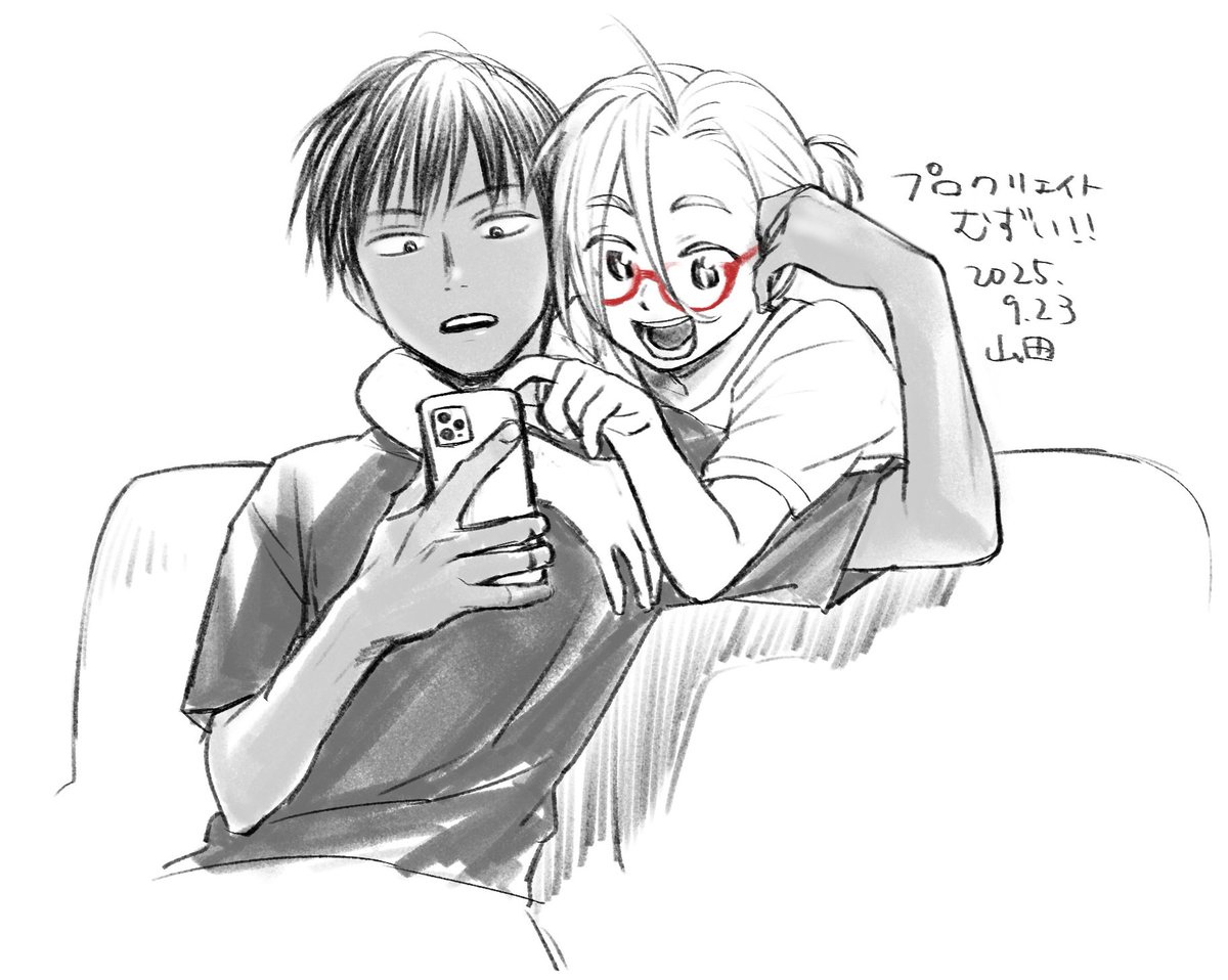 プロクリエイト初挑戦のらくがき。
確かに直感的で画材感がすごい…!まだツールが全然わからんので慣れていきたい 