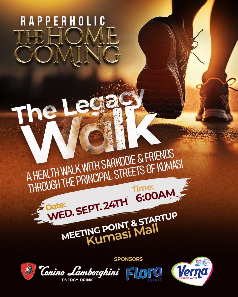 Wednesday 24 September #LegacyWalk #RapperholicHomecoming