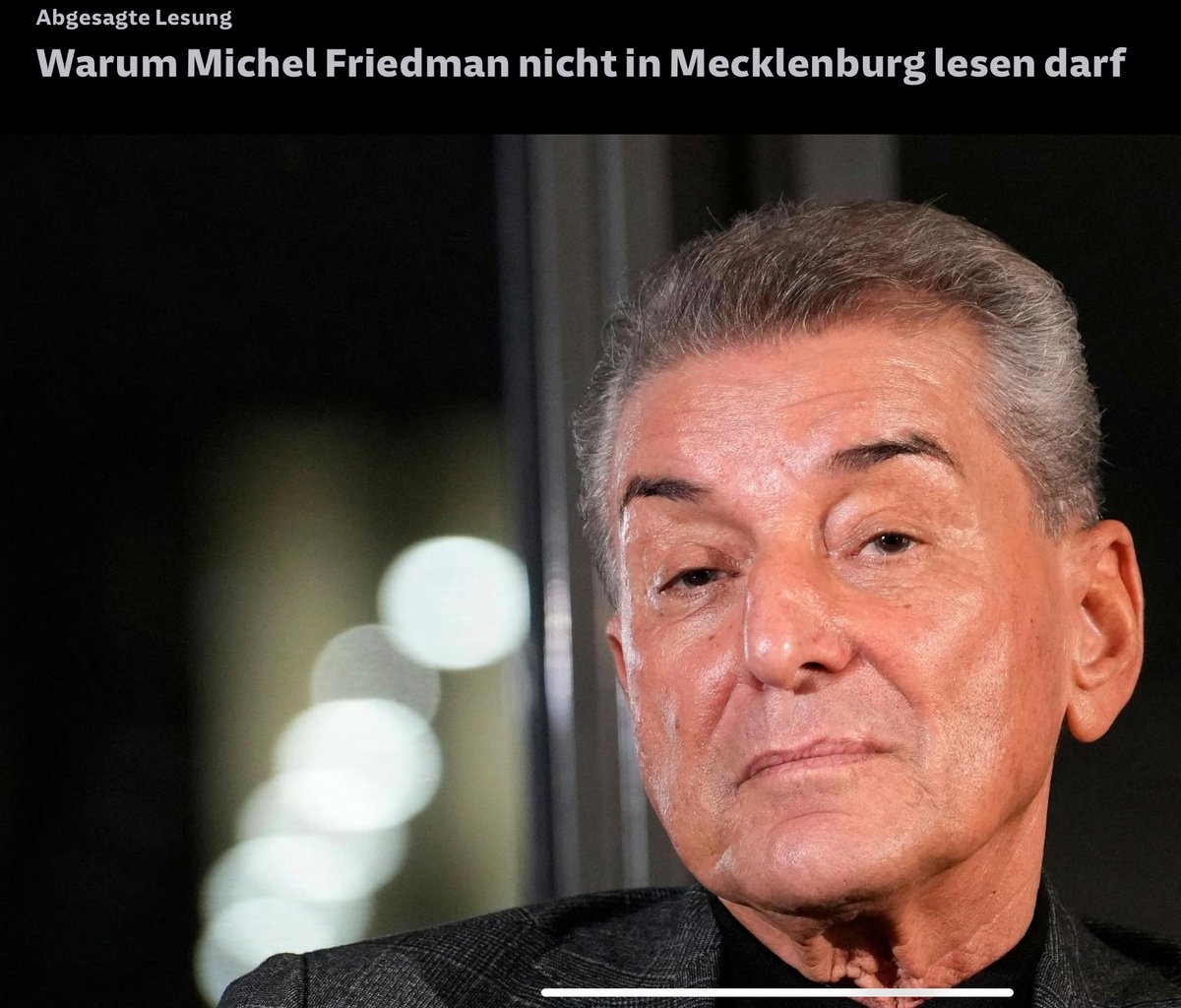 Mit Verlaub Herr Bürgermeister Mevius, Sie sind ein Feigling.
Wer die Lesung eines jüdischen Autoren vorauseilend absägt, aus Angst vor möglichen rechten Übergriffen, der hat nichts begriffen. Gerade jetzt, gerade in NMW. p.s. Ich komme von dort. Es tut doppelt weh. Immer wieder.