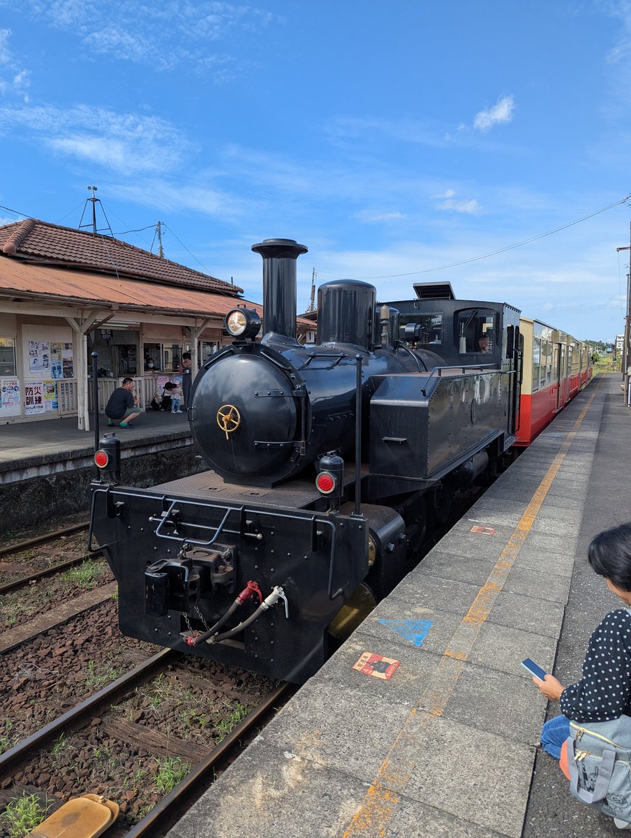traitel2023's tweet image. 店長お休みいただいてます。
今日は上総牛久駅で #出張牛久商店街　 に繰り出してます！！

地元の和菓子屋さん #三河屋 さんの
#シャインマスカット大福 は即完売しました✨

是非、南市原に遊びに来てください♪

#小湊鉄道 #小湊鐵道 #トロッコ列車 
#観光 #行楽