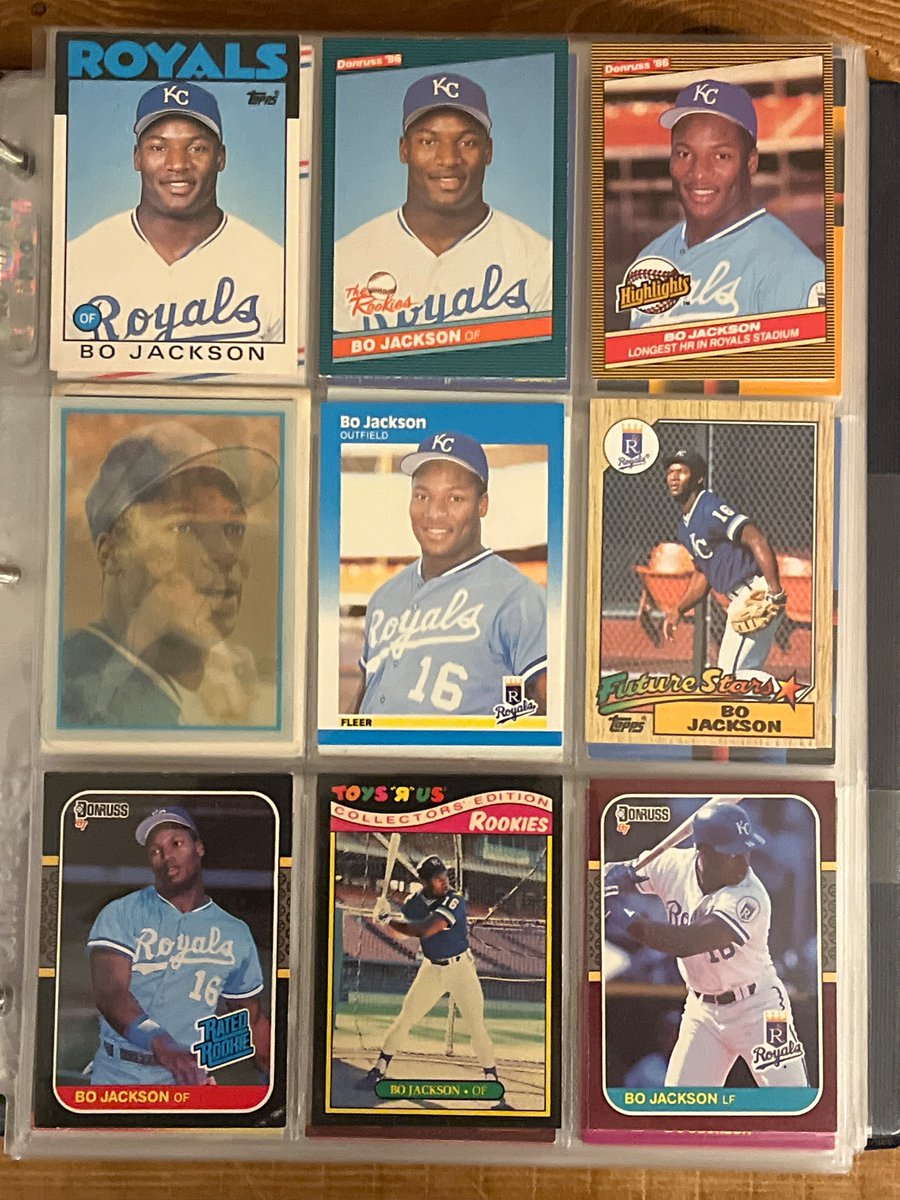 RetroCardSnaps's tweet image. November’s player of the month will be (surprise!) Bo Jackson. 

Start setting those Bo’s aside and let’s make this the best #Bovember yet!