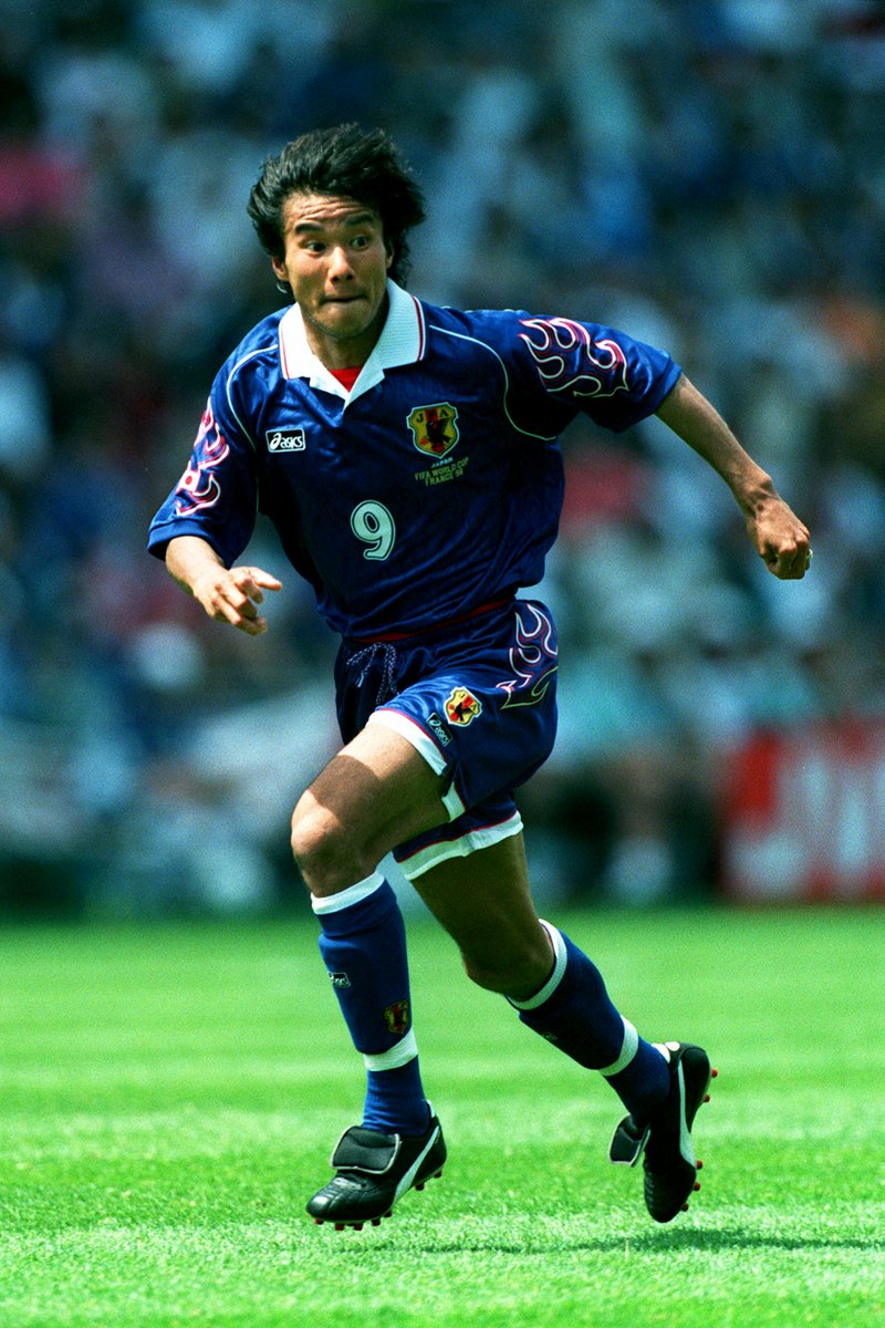 【９８W杯当時物モデル】中山雅史 ＃９ 日本代表 １９９８（H）アシックス 98W杯当時物モデル】中山雅史 ＃9 日本代表 1998（H