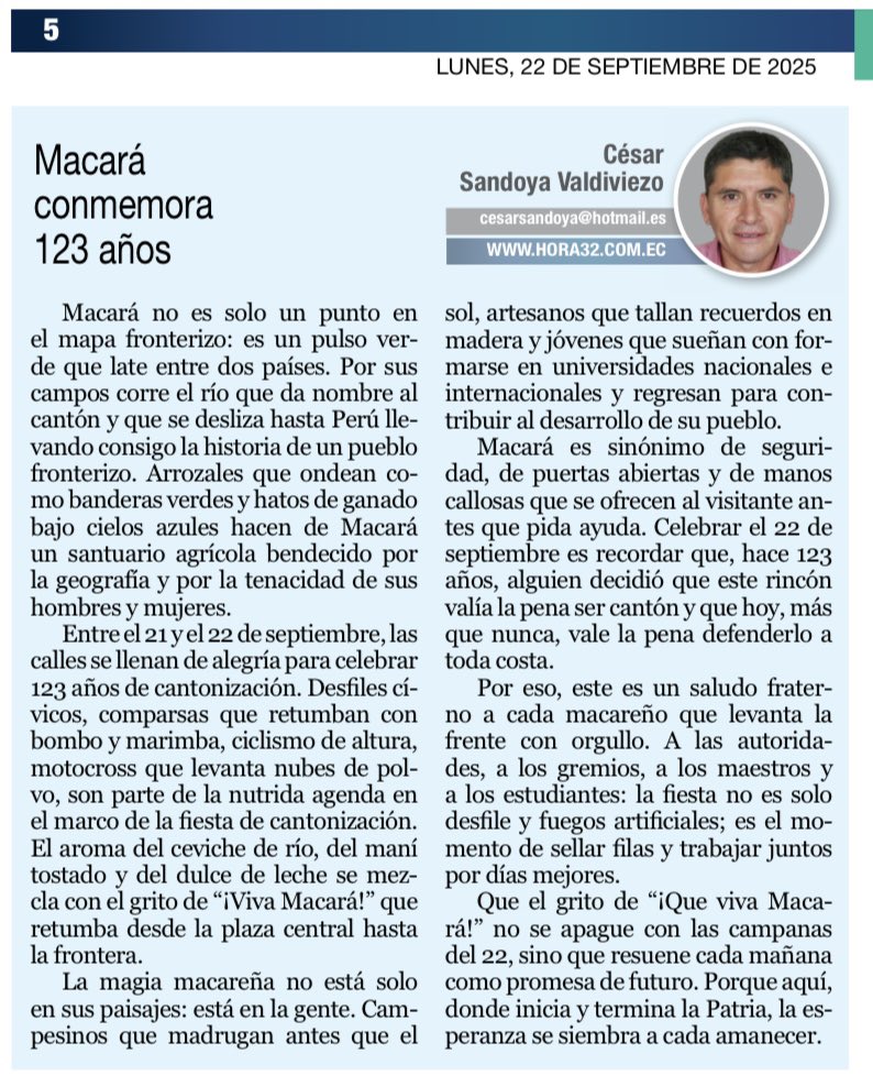 César Sandoya Valdiviezo tweet media