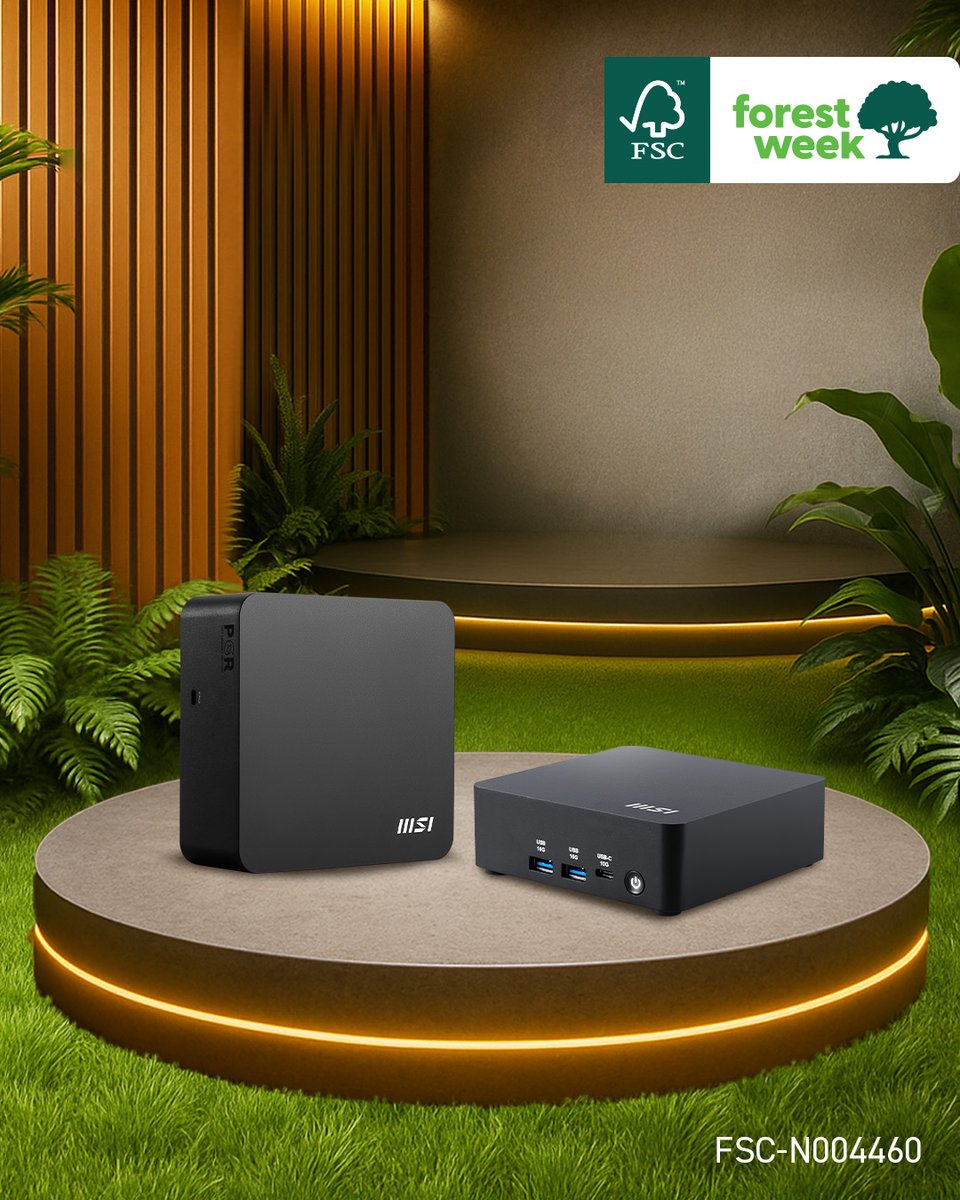 msitweets's tweet image. 🌳Happy Forest Week! 🌳
MSI teams up with FSC to protect forests &amp;amp; our planet. Since 2024, our selected products come with FSC-Mixed packaging, and we’ve joined tree planting &amp;amp; reforestation for 4 years in a row.
Let’s speak up for forests, together! 💚
#FSCForestweek @FSC_IC