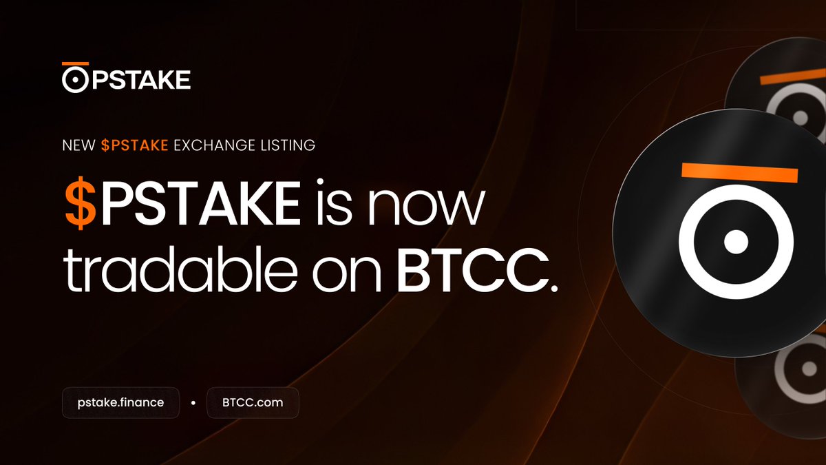 pStakeFinance's tweet image. 🚀 New Listing Alert!

We’re excited to announce that $pSTAKE is now listed on @BTCCexchange  and available for trading against USDT.

This milestone expands access to $pSTAKE, making it easier for the global Web3 community to participate in the ecosystem. 🌍✨

👉 Visit:…