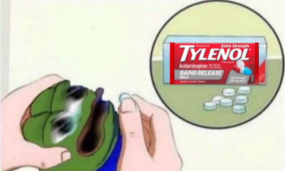 Right about now ER’s across the nation are probably being flooded with Tylenol OD’s