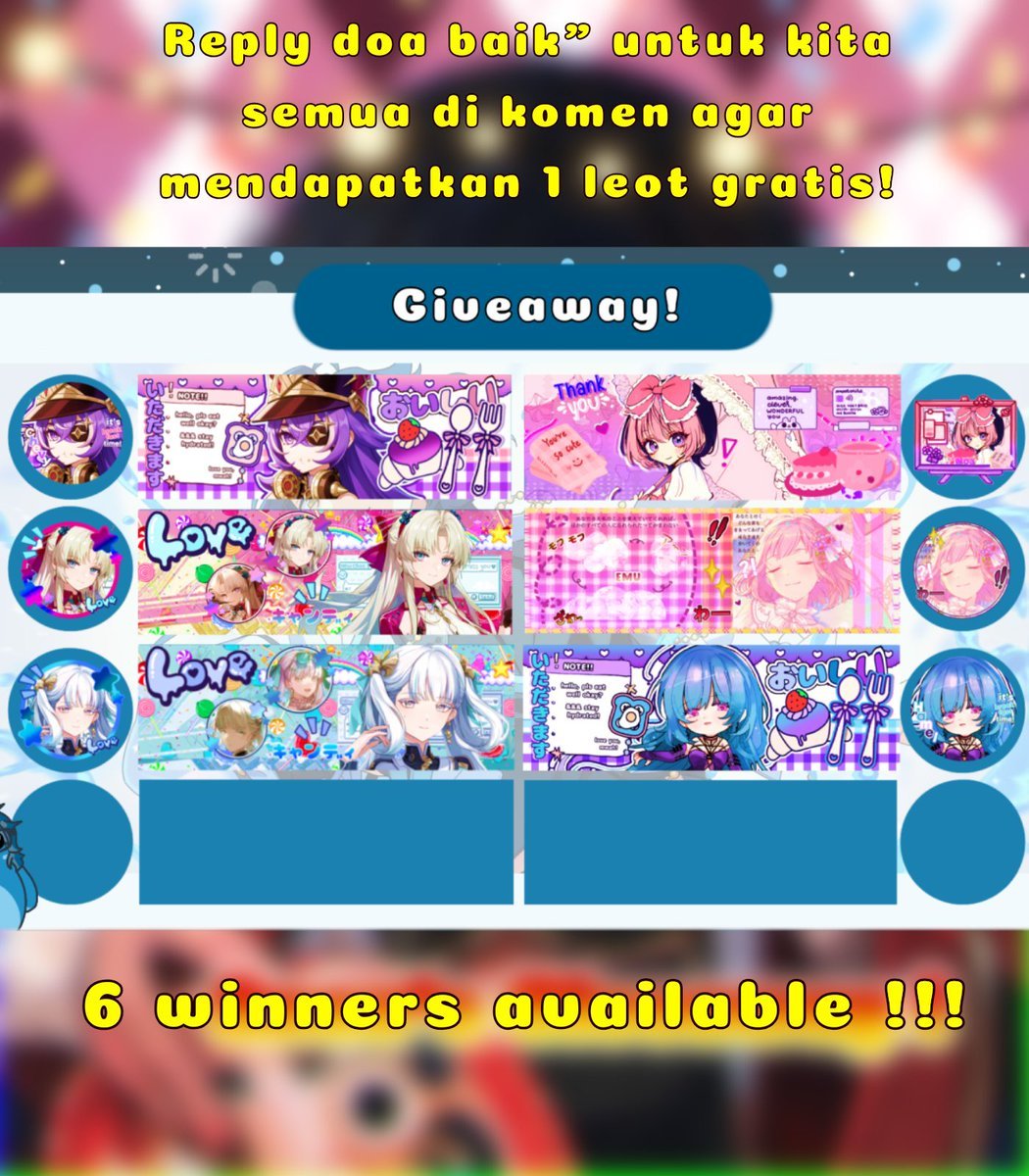 TsumugiAoba_'s tweet photo. ☆【 ANON'S GA ❤️‍🔥 】☆

HI ALL, aku bawa GA CS yang udah dijajanin oleh anon baik hati nih 🥹 Yuk ikutan dan bantu ramein 🤩 Caranya gampang banget loh 💐 Tinggal reply mau leot apa + doa yang baik" untuk kita semua di komen aja~ 

END 24 September 2025!

sfu #zonauang #zonaBA https://t.co/oj0r55zo9I