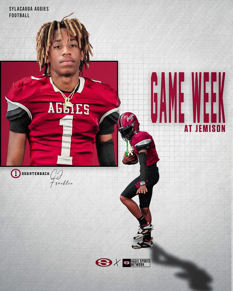 Big game this week - your Aggies head to Jemison on Friday night!