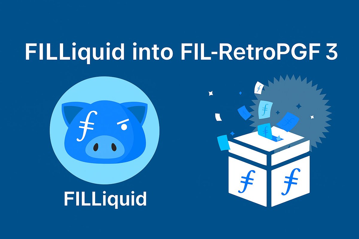 🚀 We’re taking part in FIL-RetroPGF Round 3 with <a href="/FILRetroPGF/">FIL RetroPGF</a>!

FILLiquid empowers SPs &amp; FIL holders through decentralized staking &amp; lending, driven by the FIG token — our governance &amp; value-sharing token that returns 95% of revenue back to the community. 🌊

Recognized in R1 &amp;