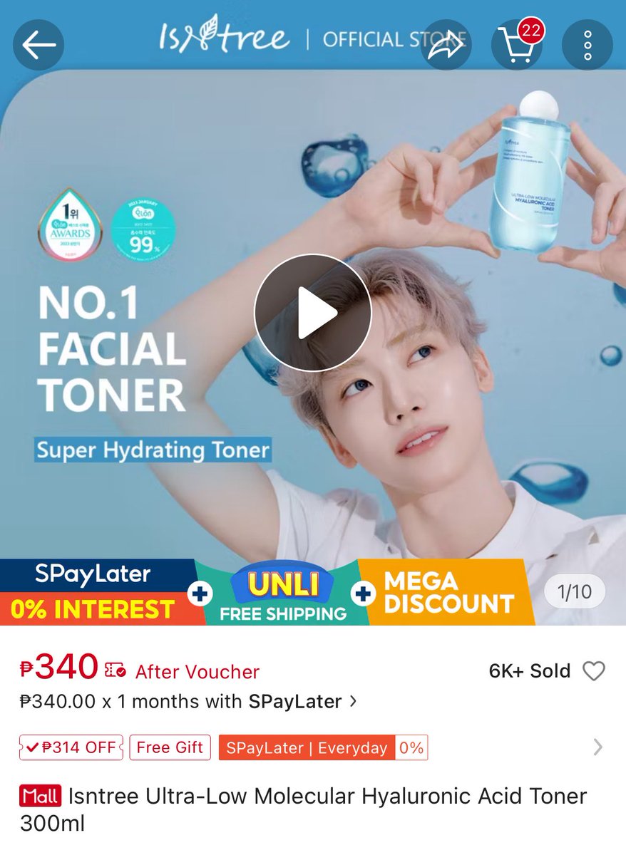 ShopeePHbudol's tweet photo. Instree 300 ml Super Hydrating Toner

https://t.co/m9UU3IatjD https://t.co/0tQsjUUtA8
