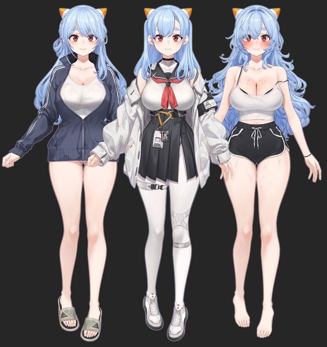 아닌겨(나) 방송용 버추얼 모델 그렸습니다.
 #vtuber #VtuberModel 