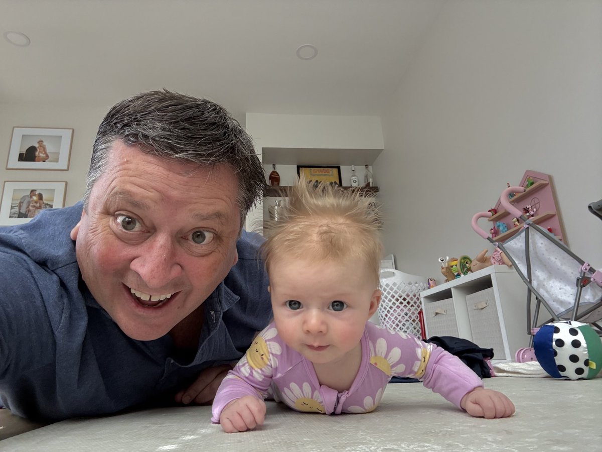 Tummy time with Ellie Crowe is the BEST!!!  😇 ❤️
