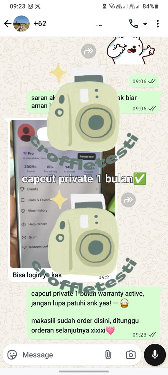 capcut private 1 bulan donee iyaaahhh #croffletesti