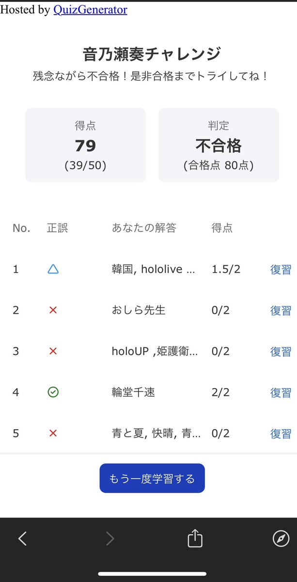pon_2514's tweet image. あ…(2週目)
先人達の作った問題は流石といったところ😇
この問題で面白そうなアーカイブあったから見よ
#ReGLOSS検定