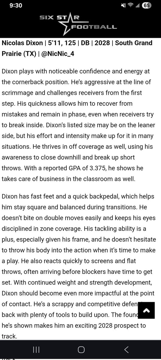 Thanks for the recognition <a href="/sixstarfootball/">Six Star Football | PLUS+</a> <a href="/ScottRapp17/">Scott Rapp</a> <a href="/AndrewLee_CFB/">Andrew Lee</a> <a href="/__DaGuru/">RICH</a> <a href="/BallCoachHP/">Recruiting 1-0-1</a> <a href="/CSAPrepStar/">PREPSTAR</a> <a href="/iwp4short/">Wesley Harwell🌵</a> <a href="/JButler_210/">Josh Butler</a> <a href="/ScottRapp17/">Scott Rapp</a> <a href="/TrustMyEyesO/">⭕️FFERTUNITY</a> <a href="/widereceivermag/">Wide Receiver Magazine</a> <a href="/RallyPrepsTX/">RallyPreps Texas</a> <a href="/klose_trey/">Trey Klose</a> <a href="/LarryBaylorFB/">Larry McDonald</a> <a href="/rajesh_murti/">Raj Murti</a> <a href="/TXTopTalent/">TX TOP TALENT</a>