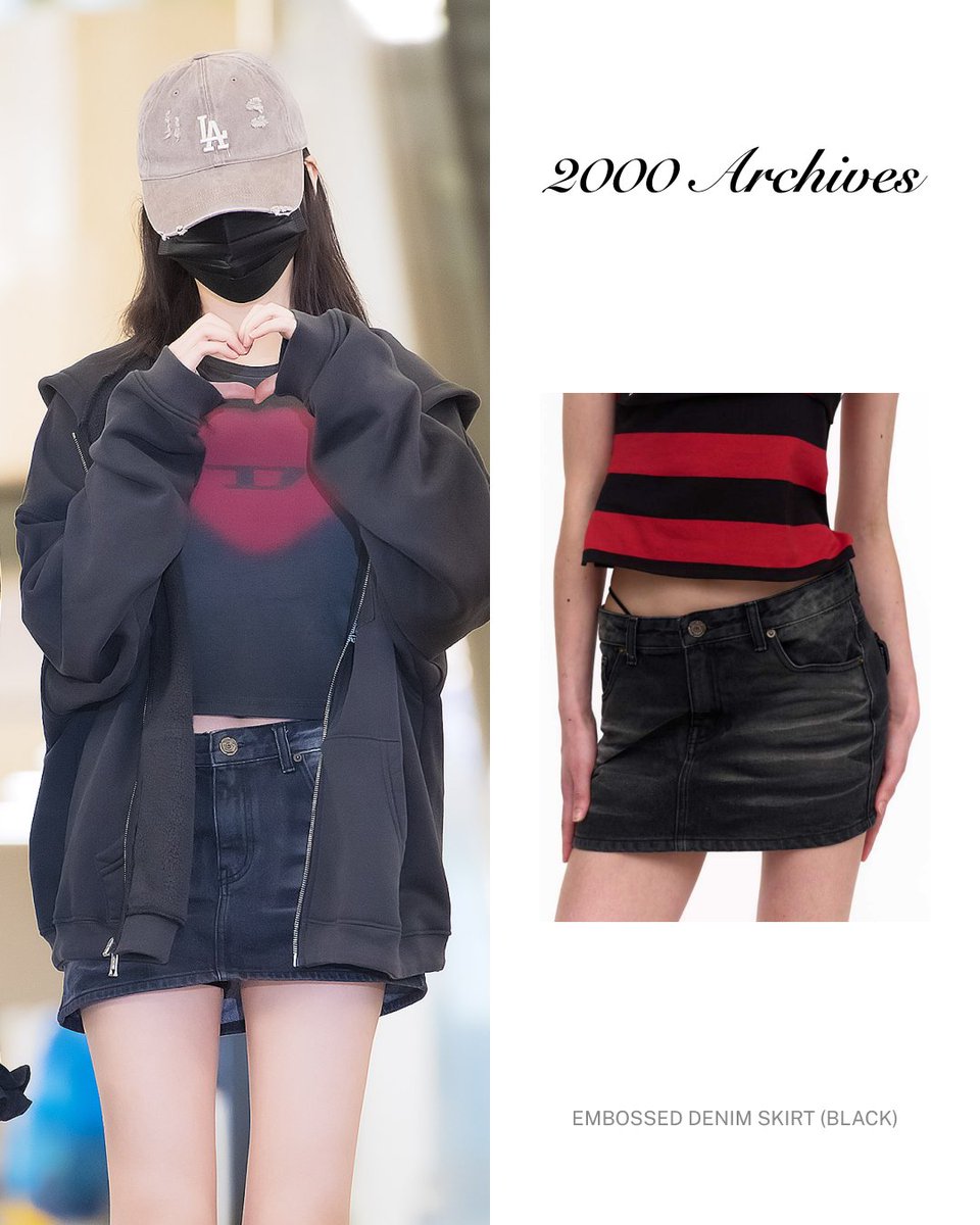 emmabesidepr's tweet photo. 아이브 리즈의 공항 패션 속 스커트 정보 🖤
✔️Celeb: IVE 아이브 리즈
✔️Brand: 2000 Archives
✔️Item: EMBOSSED DENIM SKIRT (BLACK)
✔️Media: 공항 패션 (출처: 톱스타뉴스, 뉴스엔)
#ive #liz #2000archives #아이브 #리즈 #아이브패션 #리즈패션 #2000아카이브스 https://t.co/CTupzA6GLk
