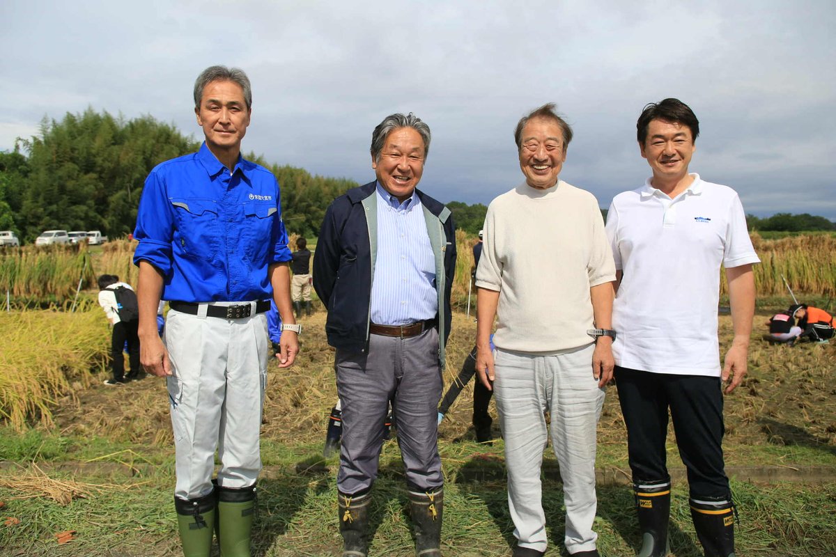 universalsoftw2's tweet photo. 山田 正彦さんからの情報です。
　4年前は考えられない奇跡が起こっています。見渡す限り14ヘクタールの水田全て有機栽培の稲が、コメをたわわに実らせ、朝日を受けて黄金色に輝いています。観ているだけで嬉しくなってきました。
　日本でも有数なJA常陸(茨城県、組合員5万人)が農薬や化学肥料を https://t.co/dmSL34RUaJ