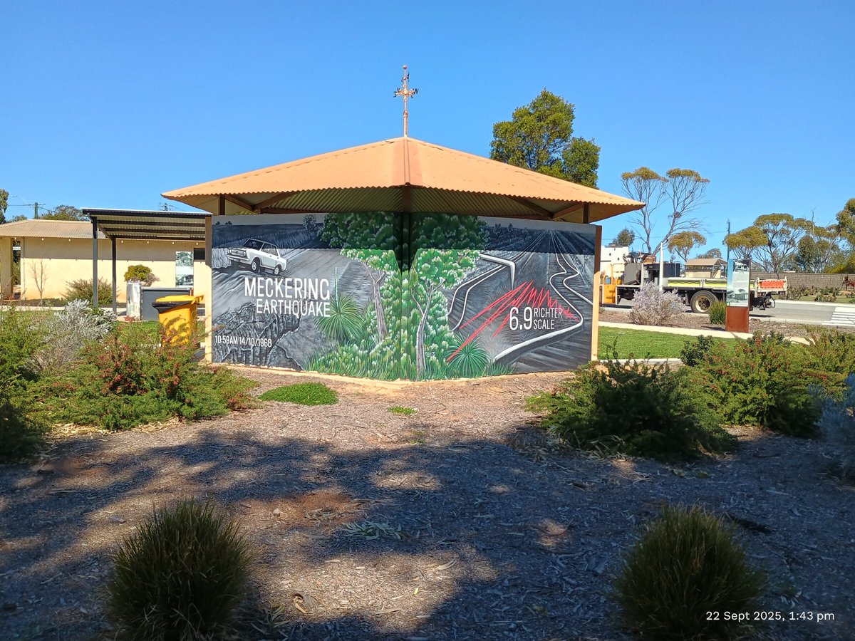 BigDon62's tweet photo. Got into sunny #Perth yesterday. With all the recent seismic activity on the east coast, here's a reminder of Australia's largest ever earthquake at #Meckering in 1968. #AusPol π¦πΊ @2GB873 @SkyNewsAust https://t.co/ibEQReNTE1