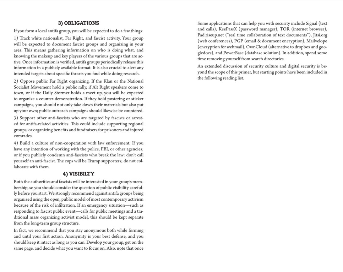 kylenabecker's tweet image. Why does Antifa, an &quot;imaginary&quot; organization that &quot;doesn&apos;t even exist,&quot; have training and recruitment manuals that you can easily find online?

Someone explain this to me like I&apos;m 5 years old.