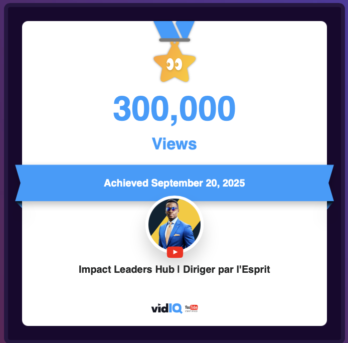 fadlercelestin's tweet photo. My YouTube channel achieved 300,000 views on September 20, 2025! Track and celebrate your own success today for free with @vidIQ #vidiq https://t.co/FbKo1hePs9 https://t.co/CBqEYXUQp1