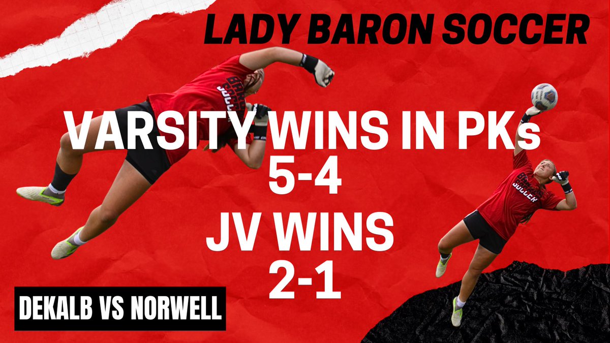 Crazy ending as the Lady Barons went into overtime followed by penalty kicks to secure a win and a spot in the Conference Finals‼️
The girls never stopped battling and the support was incredible!
Big shoutout to Denise Jordan for saving the last PK to win the game!
#LetsGoBarons