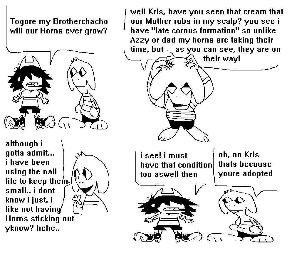 elbio_laculos33's tweet photo. this is how kris found out my quirky eco free headncannon  im sorry #Togore #TOGORE #togoretastic #undertalestream (?) https://t.co/lVUVOZax82