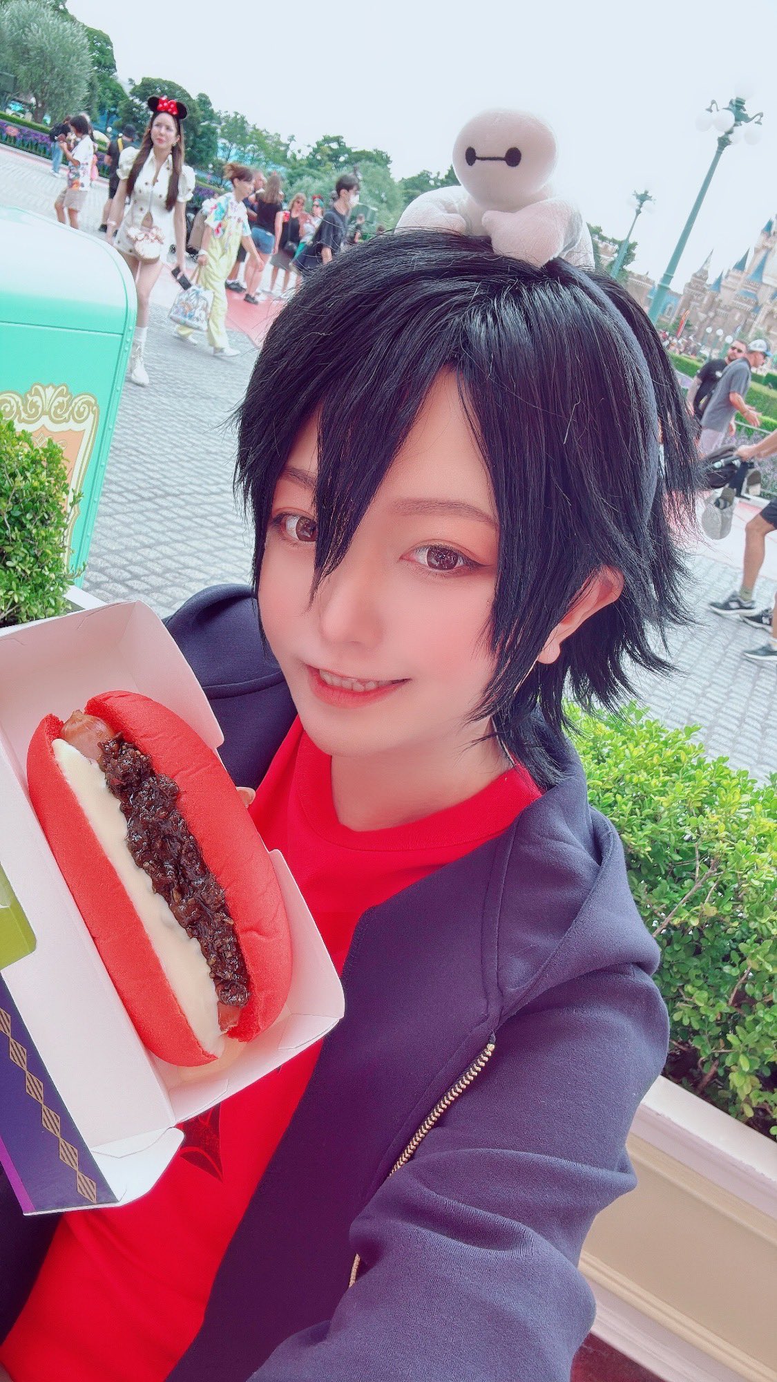 ベイマックス　ヒロ　仮装 ハッピーライドの注意事項を説明するヒロ #コスプレ #baymax