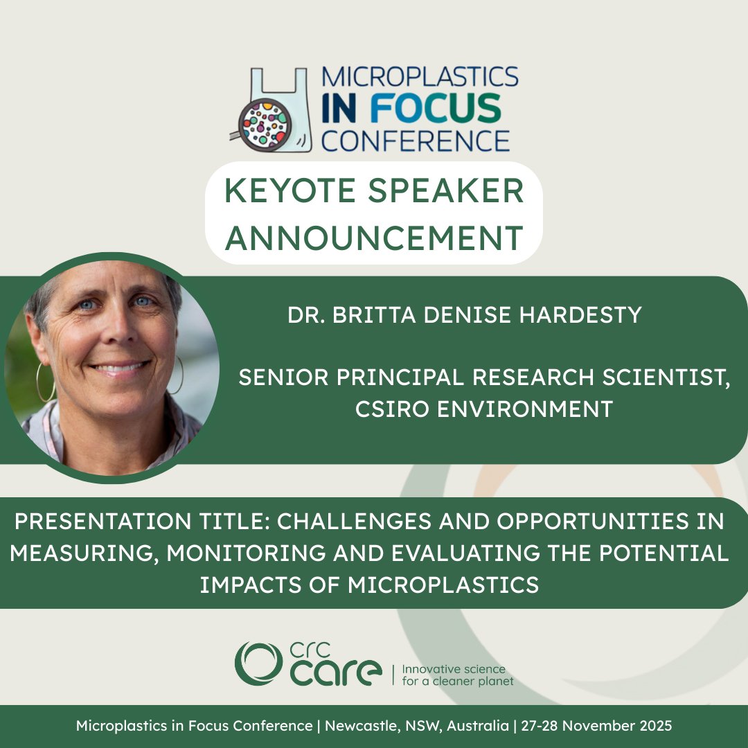 Meet Dr Denise Hardesty, a global leader in plastic pollution research at CSIRO. From studying wildlife impacts to pioneering AI and sensor technology to track waste, her work shapes solutions worldwide. Don’t miss her insight-packed talk at the Microplastics in Focus Conference!