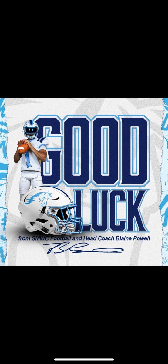Thank you <a href="/coachpowell91/">🏈Blaine Powell🏈</a> for the good luck ! <a href="/SMWCFB/">Saint Mary-of-the-Woods College Football</a>