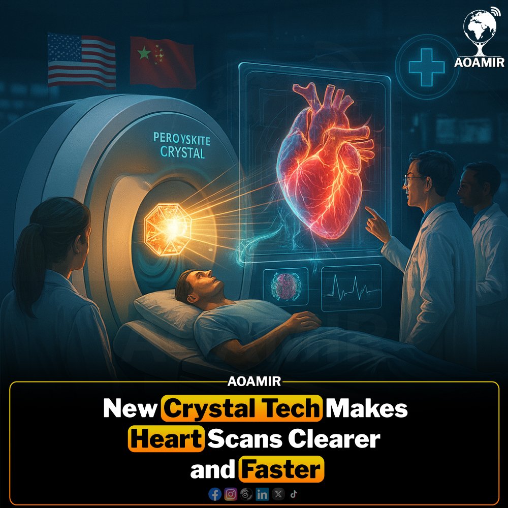 AOAMIR_Official's tweet photo. Perovskite Crystal Detector Promises Faster, Safer Medical Scans
#MedicalInnovation #PerovskiteTech #HealthcareBreakthrough #NuclearMedicine #MedicalImaging https://t.co/L1LuOnmYlb
