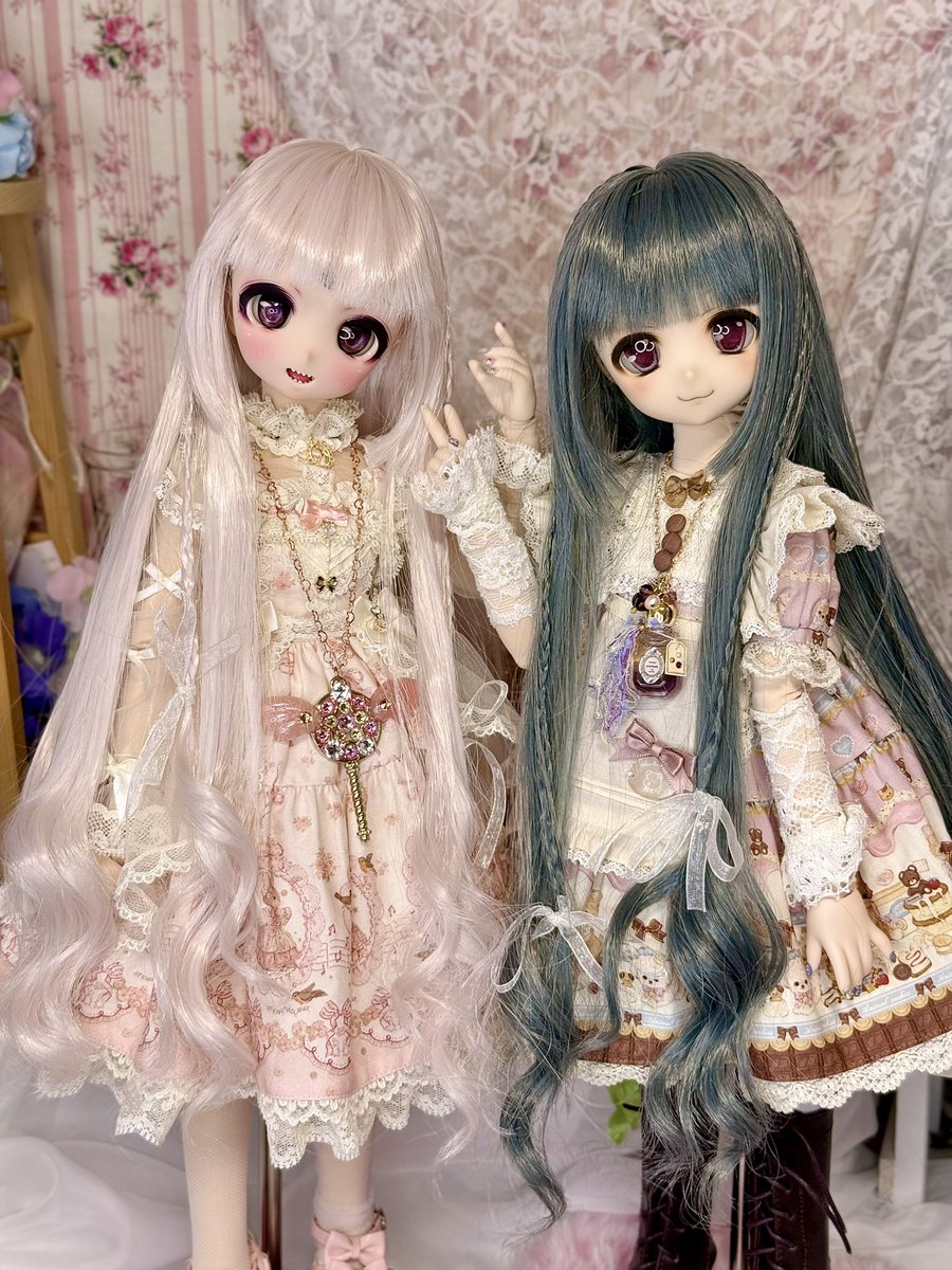 ウィッグ 未セット まとめ売り おまけ付き BJDドール用ウィッグ wig ☆クラゲカット スーパーロング 長髪