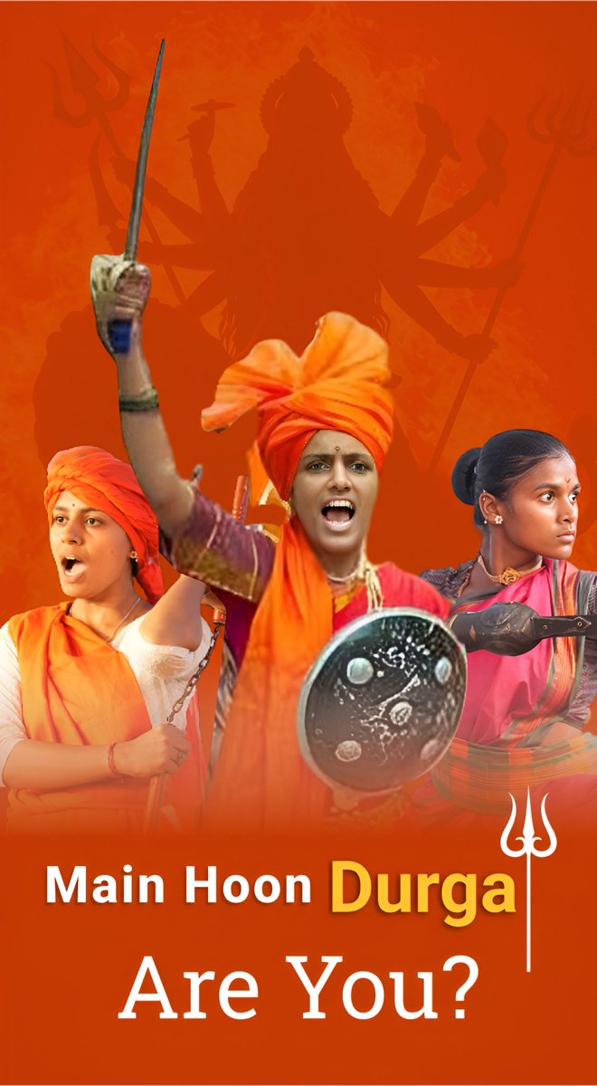 RavichandraBM7's tweet photo. To stop Love Jihad and the attacks on daughters, now every woman must make self-defense her greatest weapon.

“I am Durga"

Now is the time not to fear, but to challenge!

#Save_Hindu_Girls
Main Hoon Durga
#Navratri 
#navratrifestival https://t.co/XMBPS9gOsx