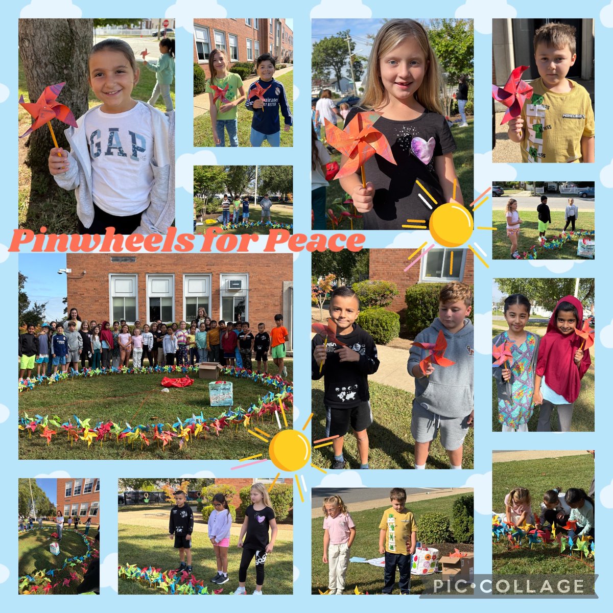 Pinwheels for Peace! ☮️ <a href="/polk_street/">Polk Street School</a>