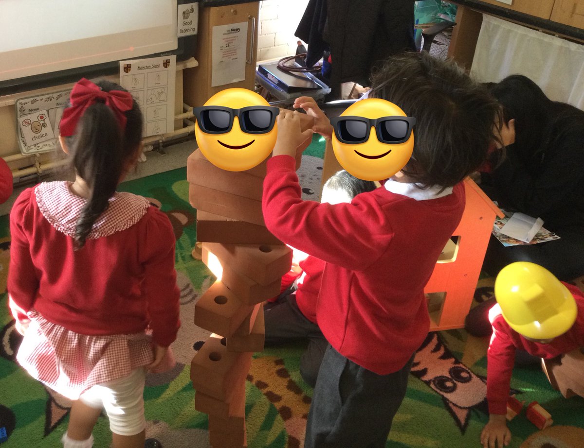 LeighPrimary's tweet photo. Nursery/Reception children are busy bee’s in the construction area, building and fixing the bricks. The children are sharing resources and and working together to build. #Constructionarea #PD #PSED #UOW #EAD #teamwork #relationshipbuilders #memorymakers #lifelonglearners https://t.co/Touc7vrbgS