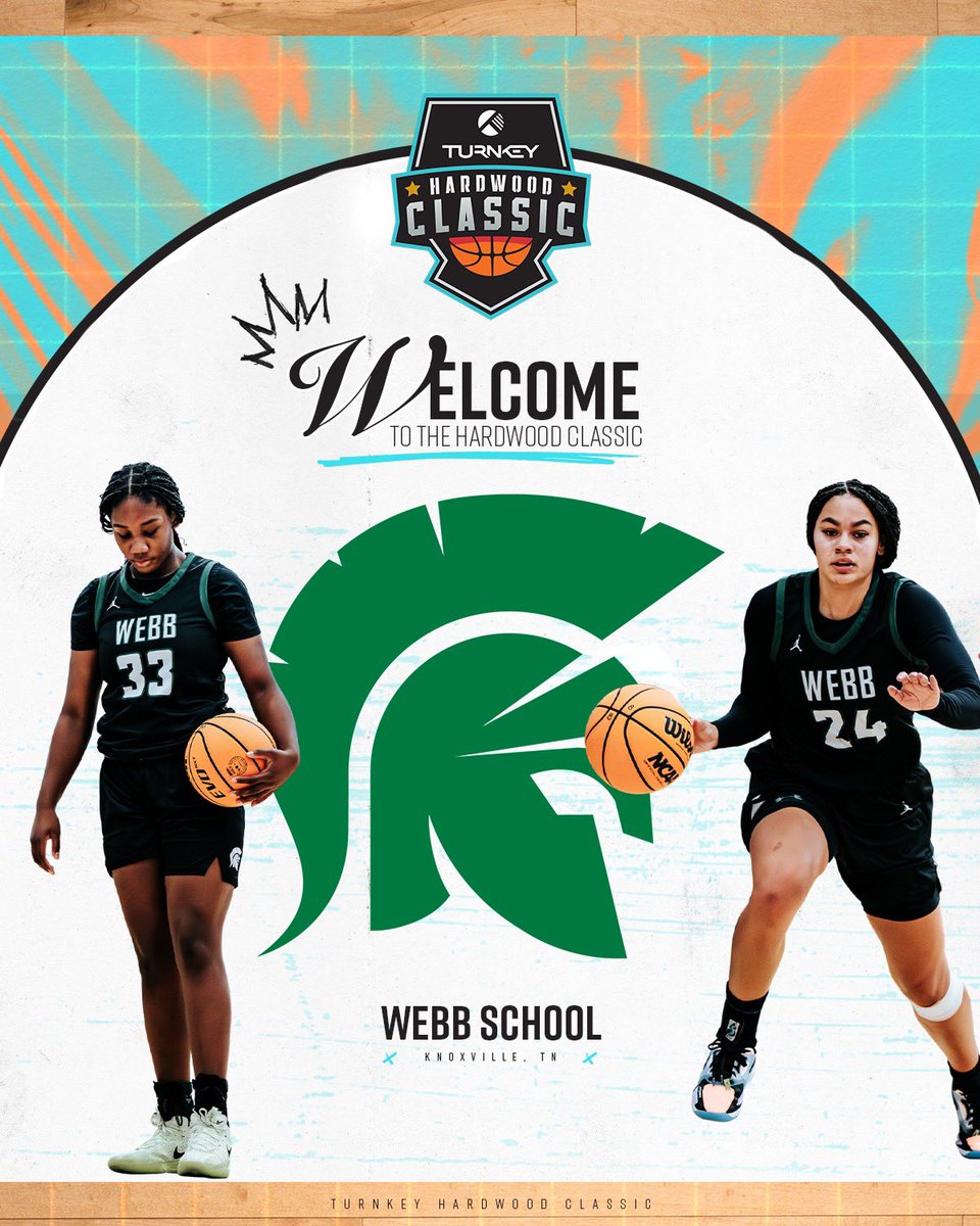 Welcome Webb School of Knoxville to the 2025 Turnkey Hardwood Classic!

The Lady Spartans return their entire roster from a State Championship team, headlined by Clemson commit Meeyah Green. Come see them in action December 12-13 in Knoxville!

#TurnkeyClassic | #HoopState