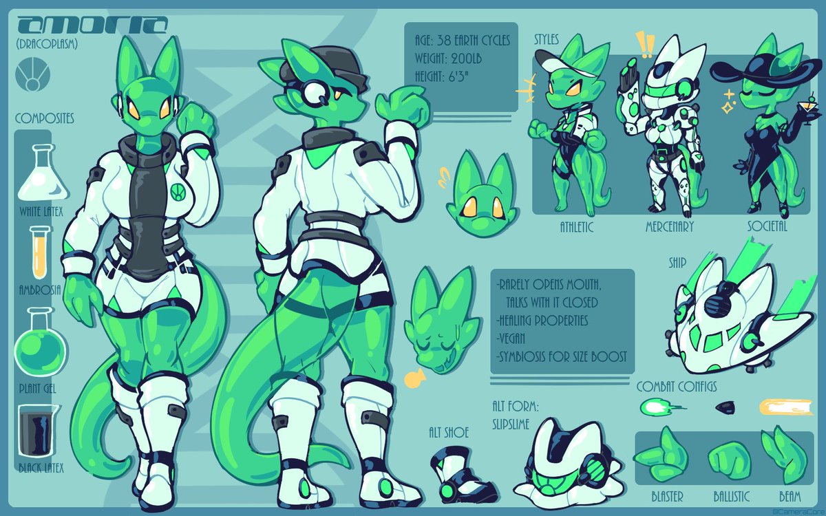 My slime dragon, Amoria! 🧪🐉