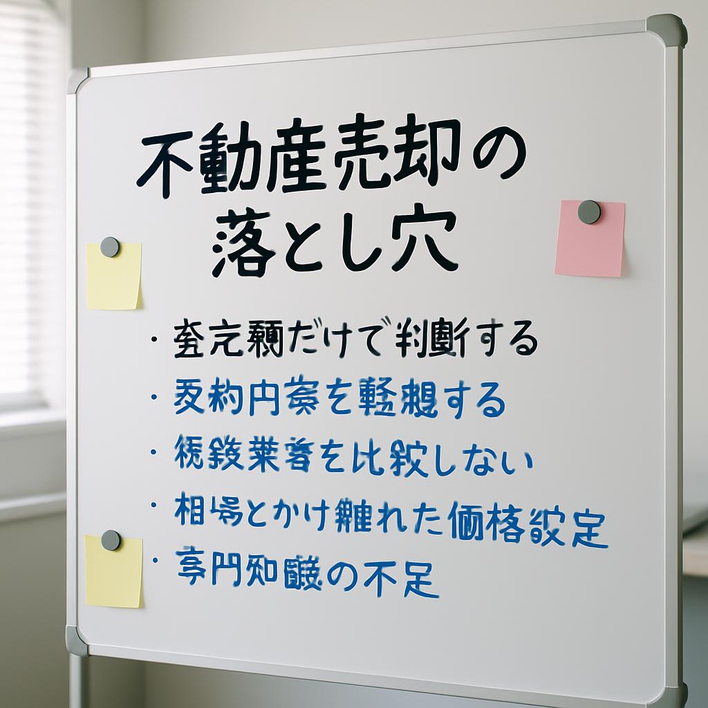 不動産売却で後悔しないために、よくある落とし穴を知りましょう。安易な業者選びや相場無視は危険です。専門家への相談が成功の鍵。売却を検討中の方は保存して参考に。#不動産売却 #相続対策 #不動産投資
ga-tech.co.jp/news/9bax6fxyc…