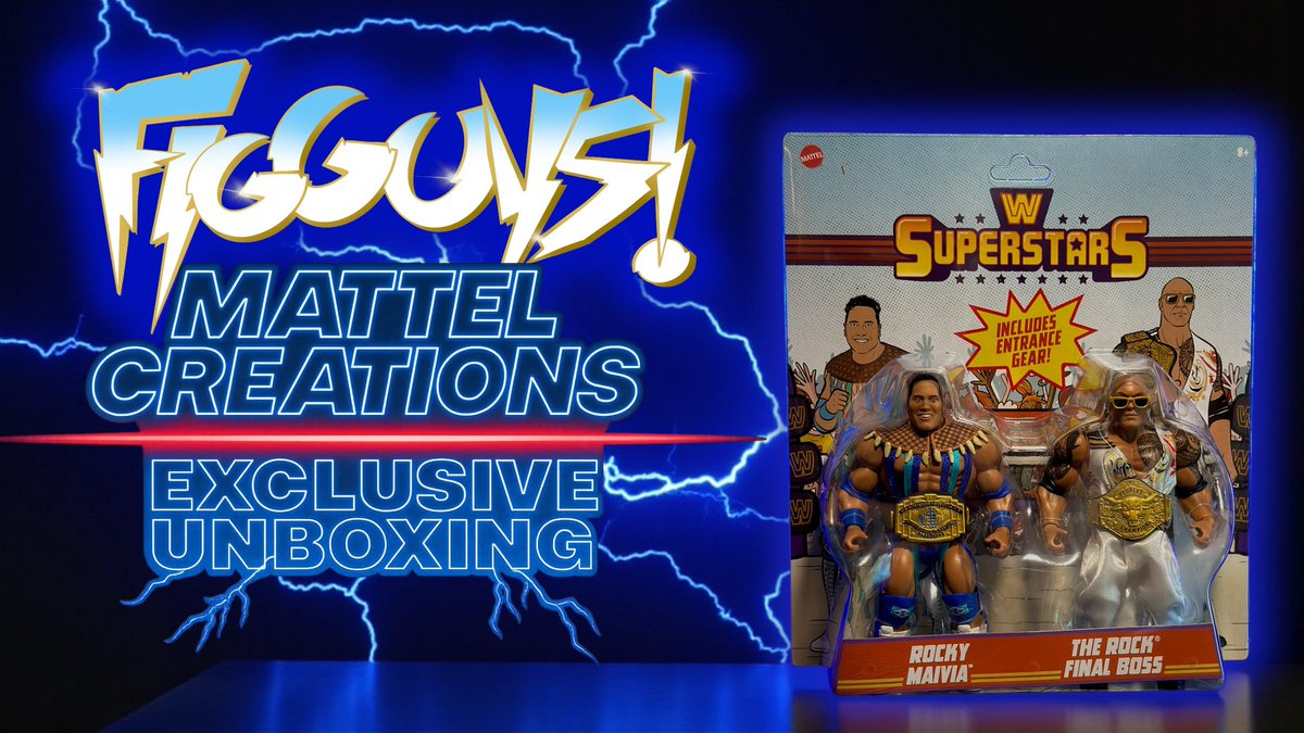 📦 TWO ROCKS. ONE BOX. 🎸
The FigGuys go LIVE Tuesday 7PM EST unboxing the Mattel Creations Exclusive WWE Superstars 2-Pack—Rocky Maivia debut &amp; The Rock Final Boss!

👉 Watch here: youtube.com/live/m4oluwiAN…