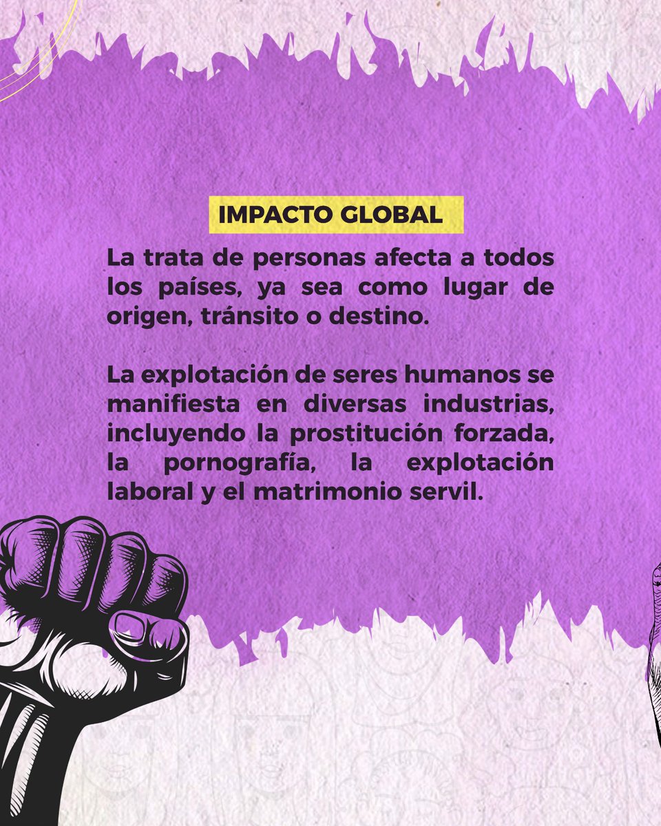 #ComisiónDeGénero | En el Día Internacional Contra la Explotación Sexual y la Trata de Personas, la #RamaJudicial se solidariza con las víctimas de este flagelo y reitera su llamado para combatirlo desde la administración de justicia. 
#NoALaTrata