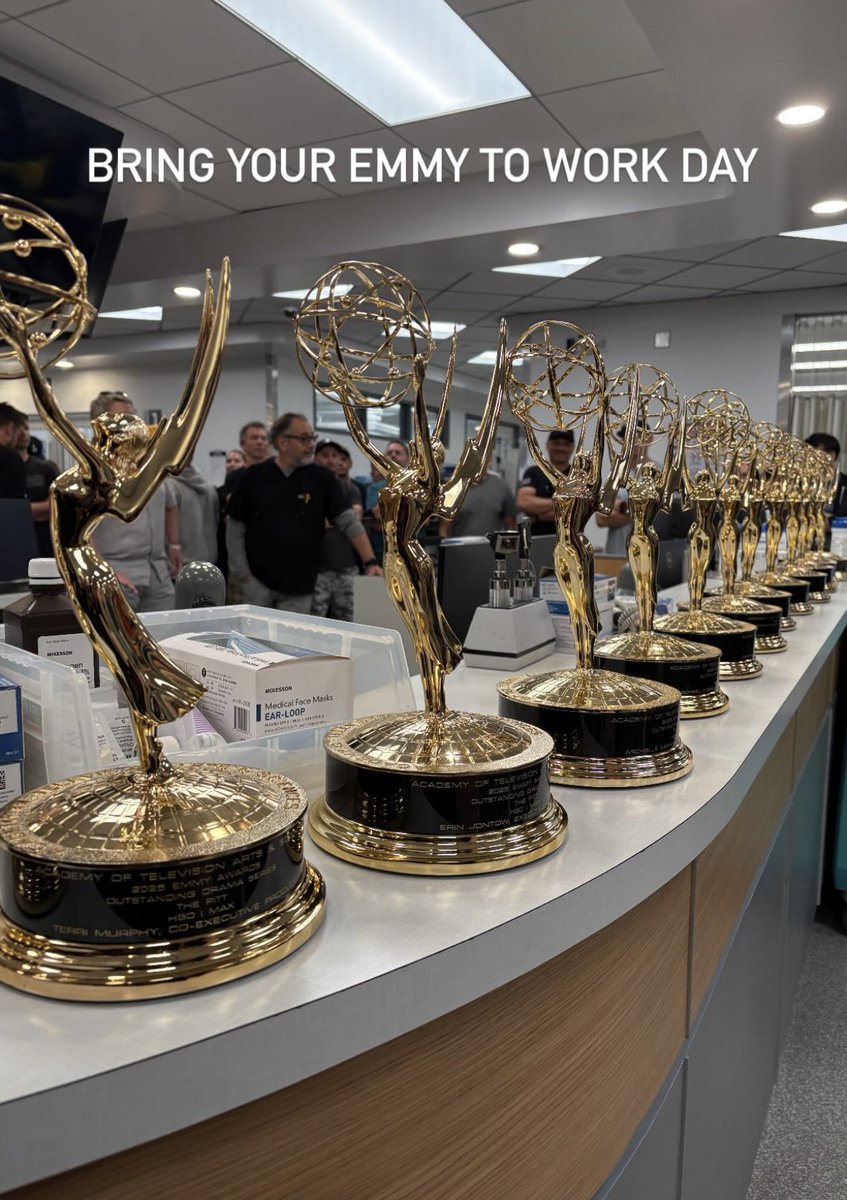 15 Emmy’s on the set of the Pitt is so sexy and just sounds right