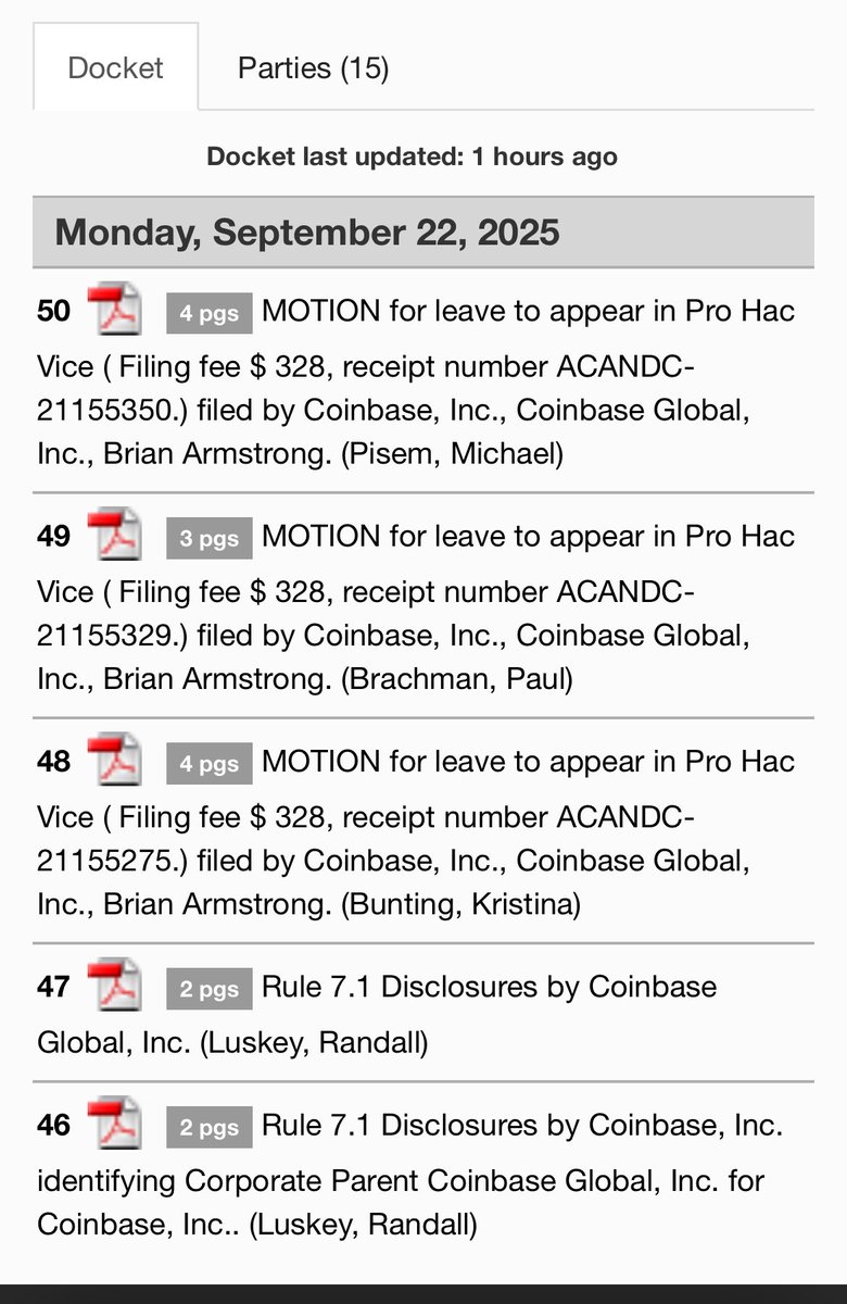 HereWeGrooow's tweet photo. $wLUNA looks like @brian_armstrong is being in a load of Pro Hac Vice in the Heabeart v @coinbase et al case
#Lunc #LUNA #ust #USTC #uluna https://t.co/KsFO4Xc53i