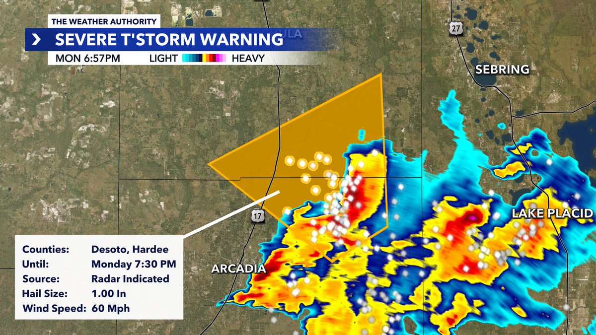 *SEVERE T'STORM WARNING* issued for DeSoto, Hardee County until 9/22 7:30PM. Track storms with Southwest Florida's @WINKNews Live Doppler 3X: winknews.com/weather/