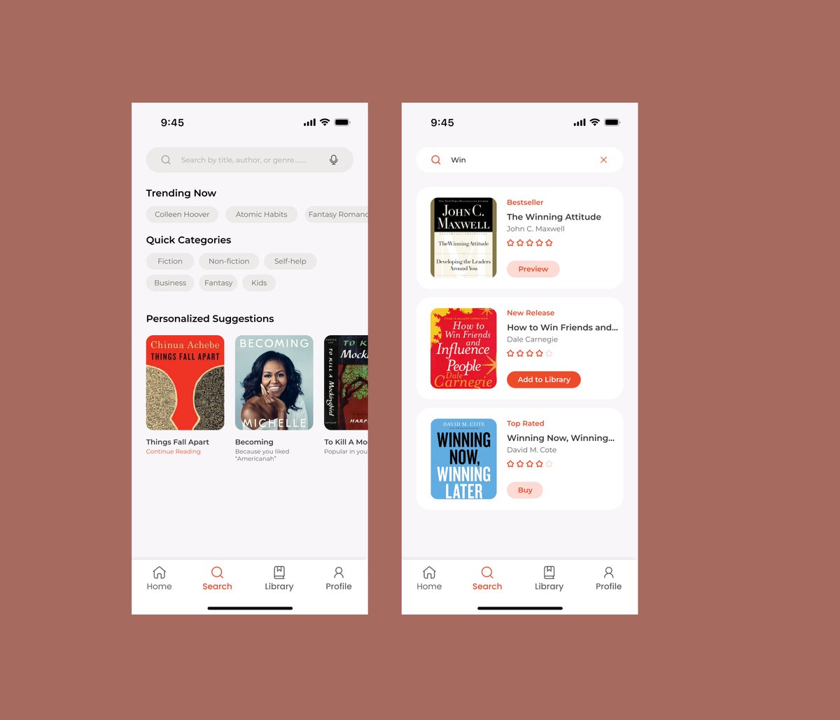 FMGrid's tweet image. Day 022 – Search UI
I designed a search experience for a book app that helps users find their next favorite book to read. It also shows trending topics, quick categories for browsing, and personalized suggestions to inspire discovery.
#DailyUI #uiuxdesign #bookapp #appdesign